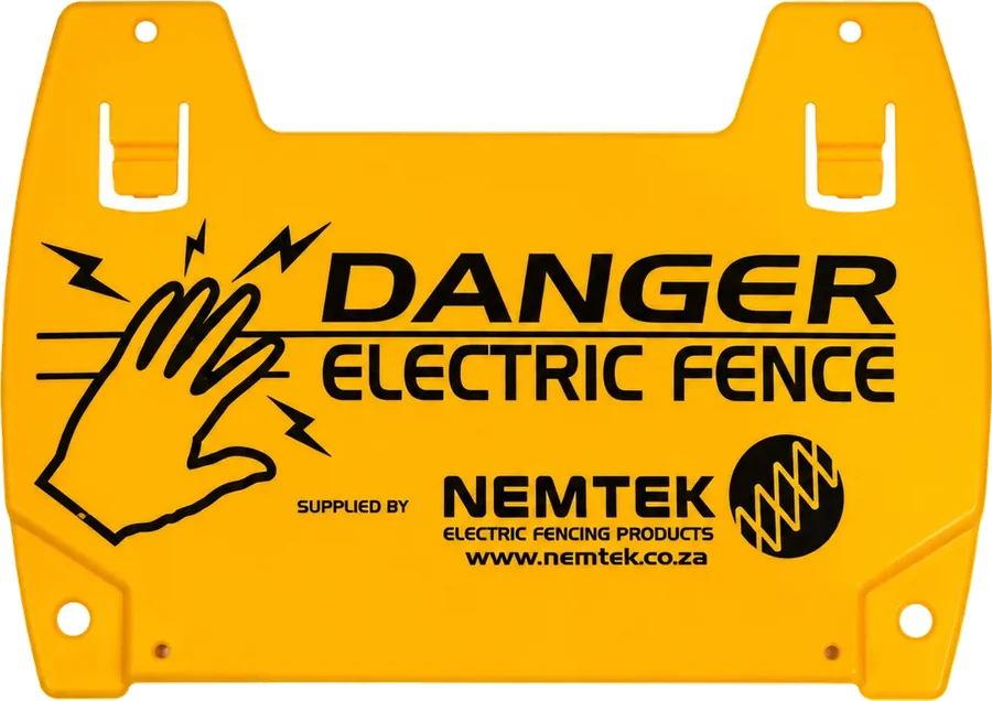 Nemtek Electric Fence Warning Sign product image